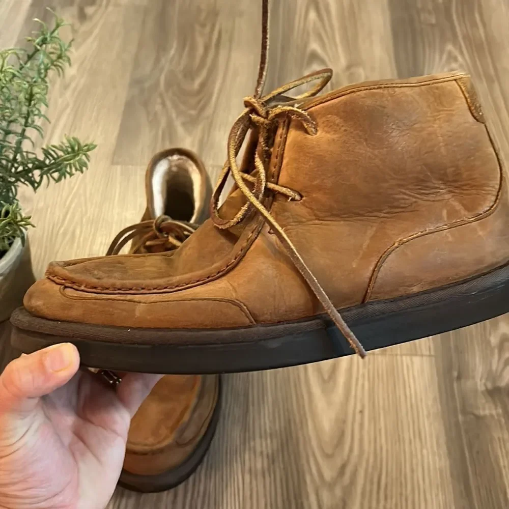 MENS UGG BOSLEY CHESTNUT SHEARLING LINED WATERPROOF WINTER BOOT EUC SIZE 10